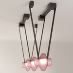 Etat-des-Lieux 3B Pendant - Black / Frosted Pink