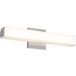 Noble One Color Select Bathroom Vanity Light - Satin Nickel / Frosted