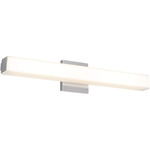 Noble One Color Select Bathroom Vanity Light - Satin Nickel / Frosted