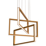 Cole Linear Pendant - Gold