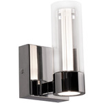 Delphia Wall Sconce - Polished Chrome / Clear