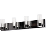 Delphia Bathroom Vanity Light - Polished Chrome / Clear