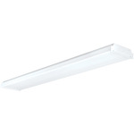 LED Wrap 24 Inch Ceiling Light Fixture - White / White Acrylic