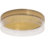 Maggie Ceiling Light - Satin Brass / Clear