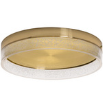 Maggie Ceiling Light - Satin Brass / Clear