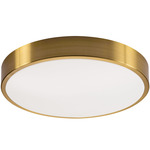 Octavia Ceiling Light Fixture - Satin Brass / White Acrylic