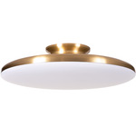 Skye Ceiling Light - Satin Brass / White Acrylic