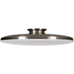 Skye Ceiling Light Fixture - Satin Nickel / White Acrylic