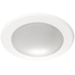 Slim Ceiling Light Fixture - White / Frosted