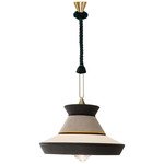 Calypso Guadaloupe Pendant - Satin Brass / Sale E Pepe Multi