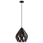 Carlton Pendant - Black / Copper