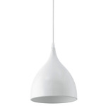 Coretto Pointed Pendant - White
