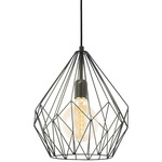 Carlton Wire Pendant - Black