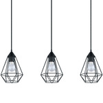 Tarbes Linear Pendant - Matte Black / Matte Black