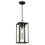 Walker Hill Outdoor Pendant - Oil Rubbed Bronze / Clear