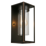 Walker Hill Outdoor Wall Sconce - Oil Rubbed Bronze / Clear
