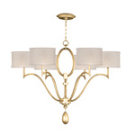 Allegretto Tall Chandelier - Champagne / Gold Leaf