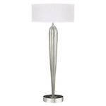Allegretto Slim Table Lamp - White / Silver Leaf