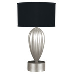 Allegretto Drop Table Lamp - Black / Silver Leaf
