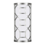 Allegretto Filigree Wall Sconce - White / Silver Leaf