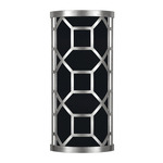 Allegretto Filigree Wall Sconce - Black / Silver Leaf