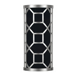 Allegretto Filigree Wall Sconce - Black / Silver Leaf