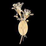 Azu Bouquet Wall Sconce - Gold Leaf / Crystal