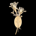 Azu Bouquet Wall Sconce - Gold Leaf / Crystal