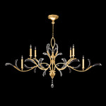 Beveled Arcs 840 Chandelier - Gold Leaf / Crystal