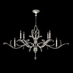 Beveled Arcs 840 Chandelier - Silver Leaf / Crystal