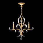 Beveled Arcs Style 6 Chandelier - Gold Leaf / Crystal
