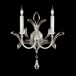 Beveled Arcs 350 Wall Sconce - Silver Leaf / Crystal