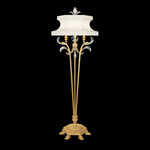 Beveled Arcs Floor Lamp - Gold Leaf / Crystal