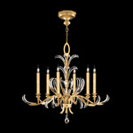 Beveled Arcs Style 7 Chandelier - Gold Leaf / Crystal