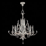 Beveled Arcs Style 7 Chandelier - Silver Leaf / Crystal