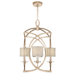 Cienfuegos Concave Chandelier - Gold Leaf / White