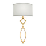 Cienfuegos Shade Wall Sconce - Gold Leaf / White