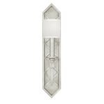 Cienfuegos Bar Wall Sconce - Silver Leaf / White