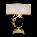 Crystal Laurel Table Lamp - Champagne / Gold Leaf