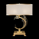 Crystal Laurel Table Lamp - Champagne / Gold Leaf