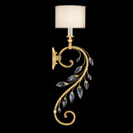 Crystal Laurel Wall Sconce - Champagne / Gold Leaf