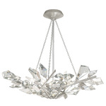 Foret Bowl Chandelier - Silver Leaf / Crystal