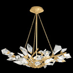 Foret Bowl Chandelier - Gold Leaf / Crystal