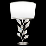 Foret Table Lamp - Silver Leaf / White / Silver Leaf
