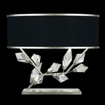 Foret Wide Table Lamp - Silver Leaf / Black / Silver Leaf