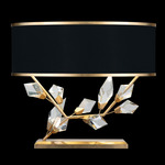 Foret Wide Table Lamp - Gold Leaf / Black / Gold Leaf