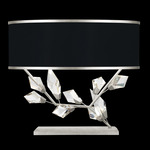 Foret Wide Table Lamp - Silver Leaf / Black / Silver Leaf