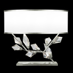 Foret Wide Table Lamp - Silver Leaf / White / Silver Leaf