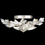 Foret Ceiling Light Fixture - Silver Leaf / Crystal