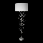 Foret Floor Lamp - Silver Leaf / White / Silver Leaf